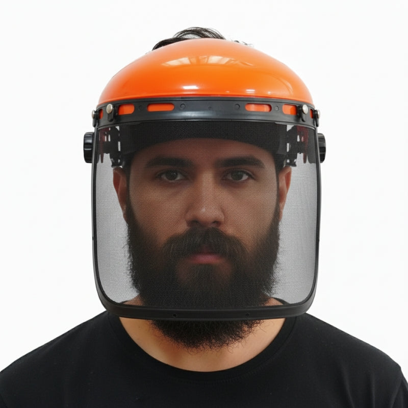 Protetor Facial Roçadeira Com Tela De Aço - Paixão Verde