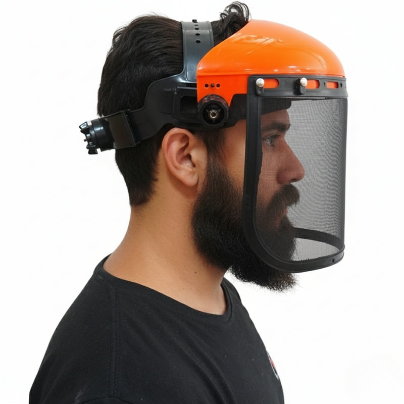 Protetor Facial Roçadeira Com Tela De Aço - Paixão Verde