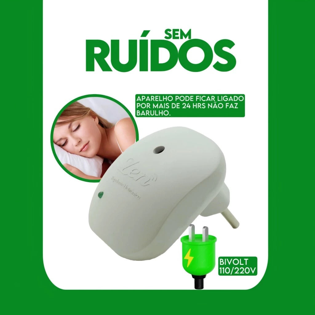 Repelente de Pernilongos, Mosquitos e Baratas - Eletrônico Ultrassônico Paixão Verde