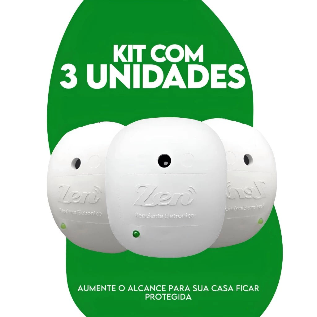 Repelente de Pernilongos, Mosquitos e Baratas - Eletrônico Ultrassônico Paixão Verde