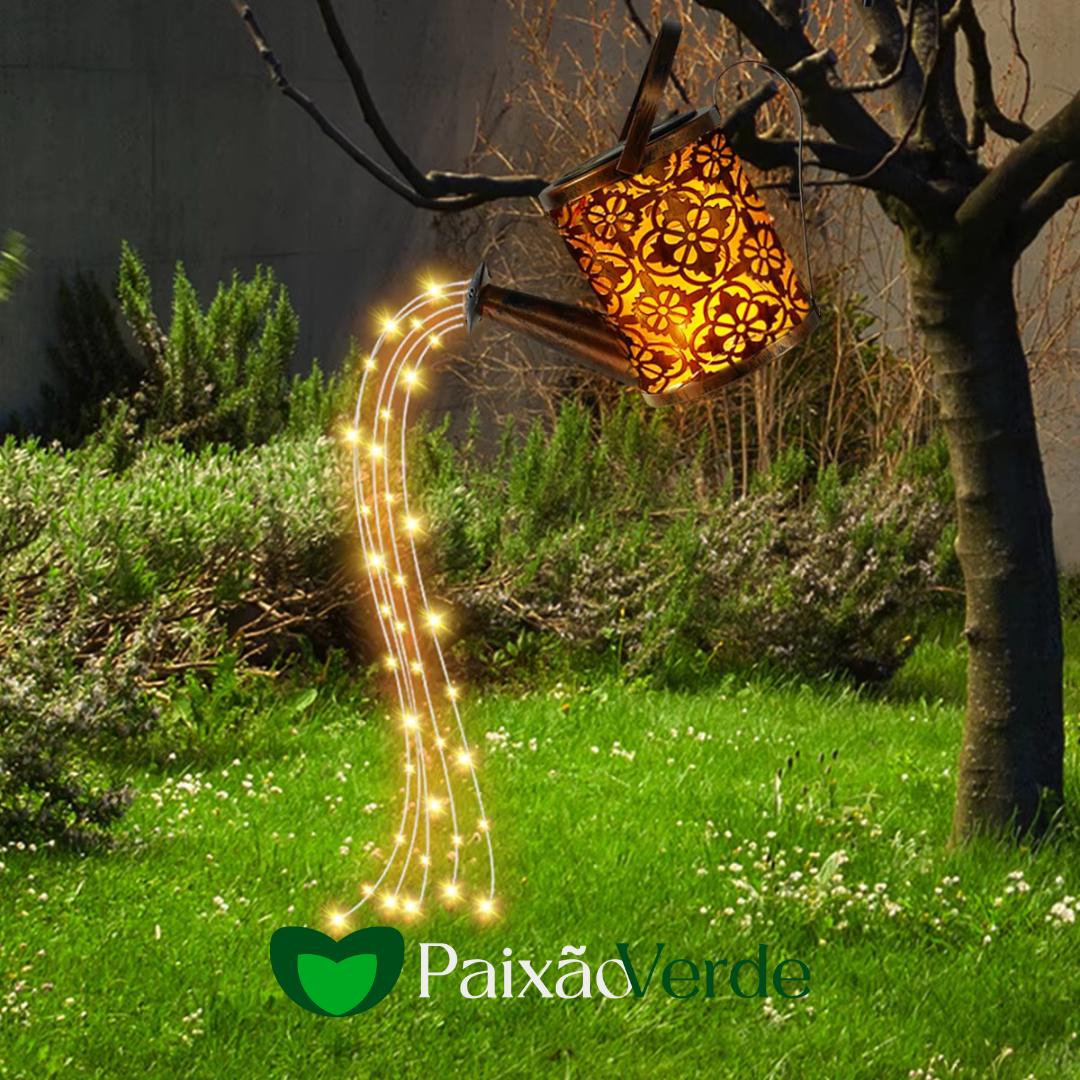 Regador Solar Decorativo Para Jardim - LumenPlant