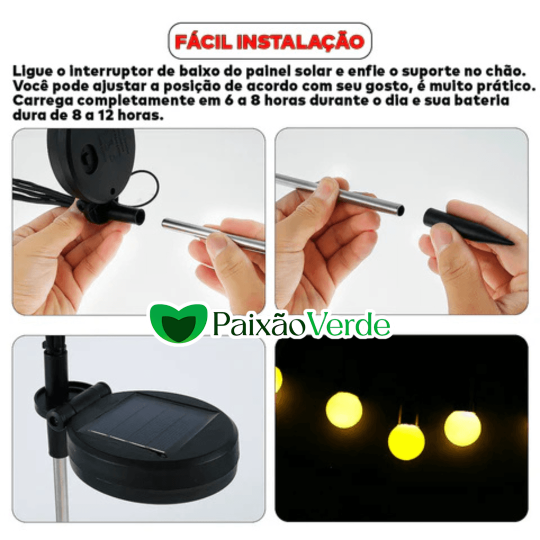 Luminária Vagalume Solar - SolarPower™