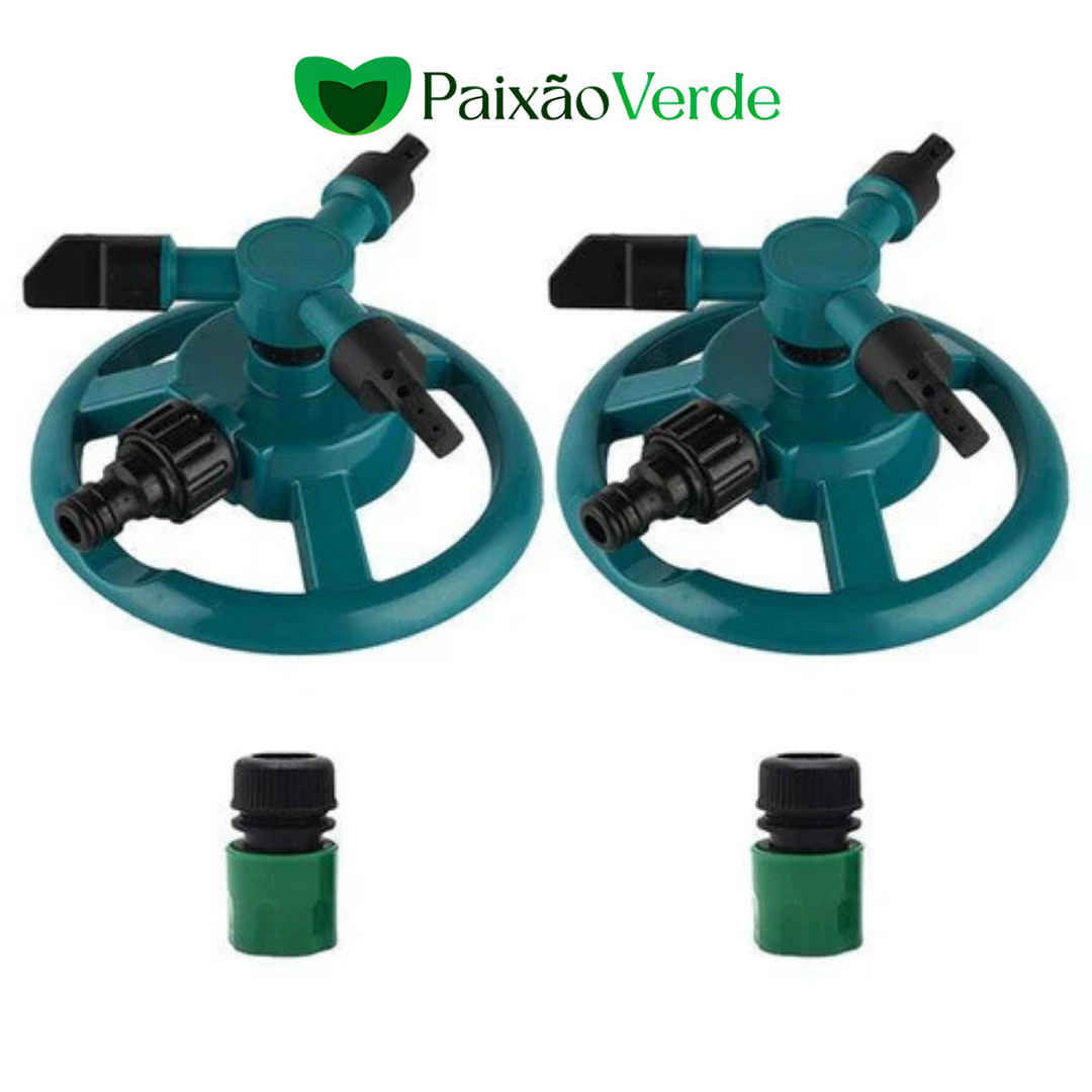 Aspersores Giratórios Automáticos 360° Com Pulverizador De 3 Braços - SpinGarden™