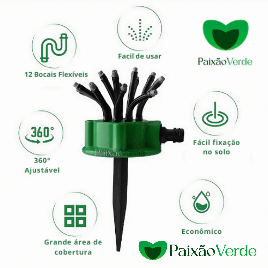 Aspersores Automáticos para Jardim e Gramado - Irrigador MultiBocal (Leve 2 e Pague menos)