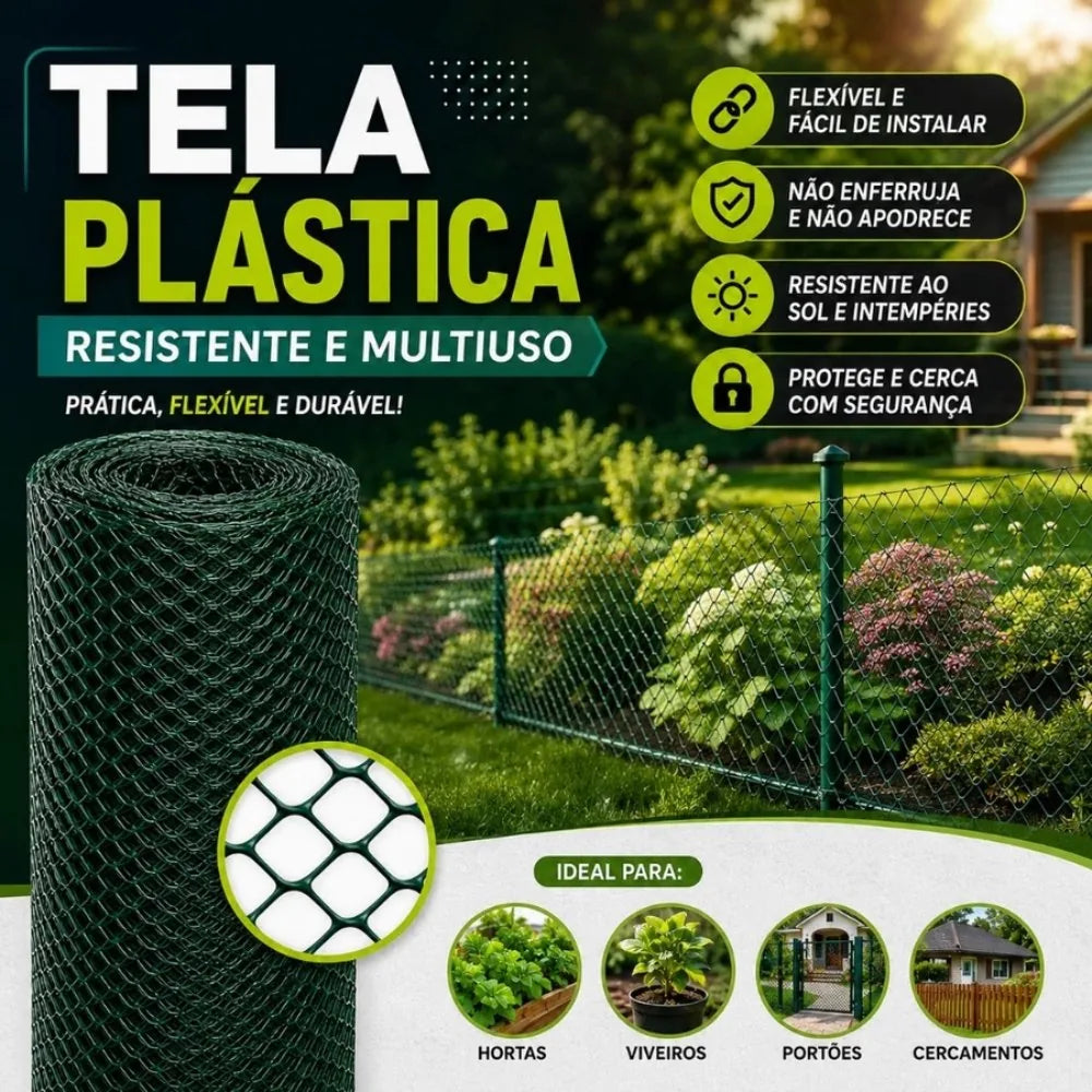 Tela Plástica Multiuso - Paixão Verde®