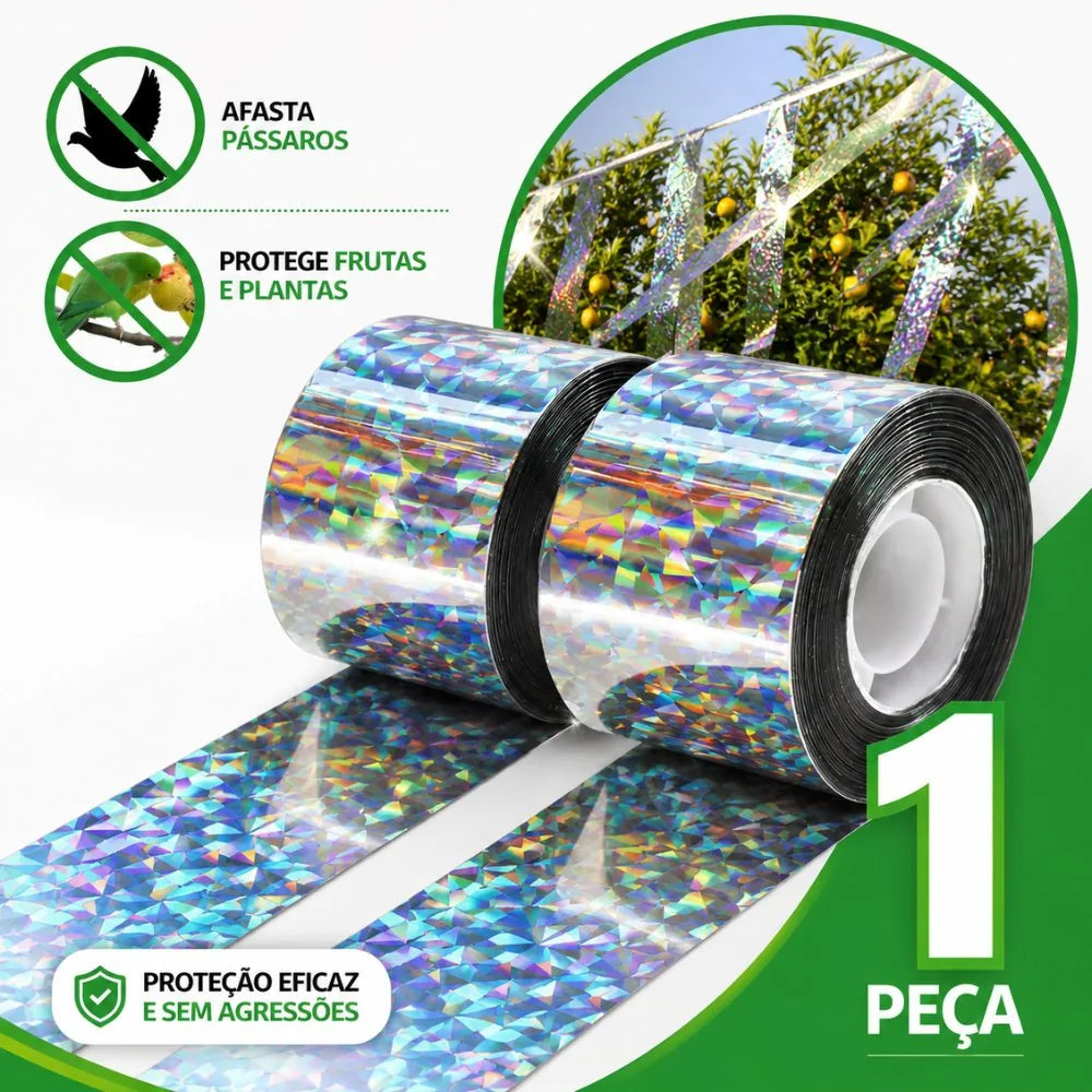 Fita Refletiva Espanta Pássaros Pombo - Paixão Verde®