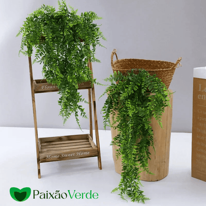 Samambaia Artificial - Ambiente Verde Renovado Sem Manutenção