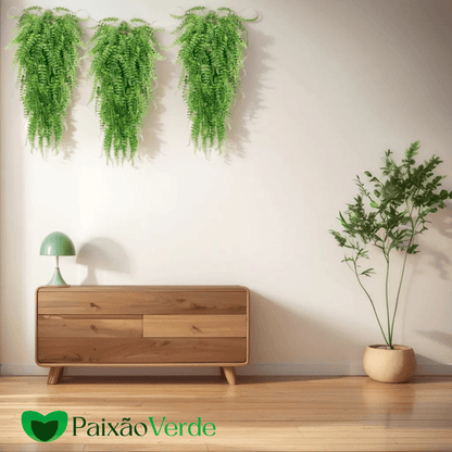 Samambaia Artificial - Ambiente Verde Renovado Sem Manutenção
