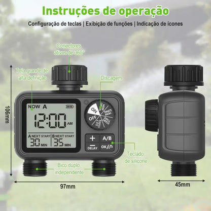 Temporizador de Irrigação automático  - Sistema Automático para Jardim