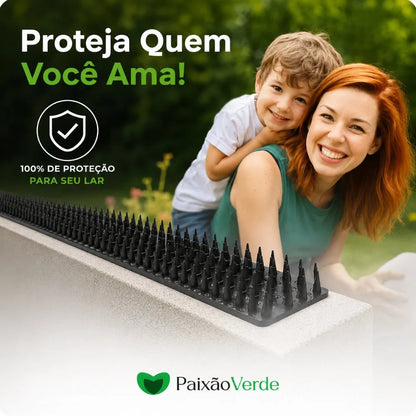 Protetor para Muro Espícula Espanta Gato, Pombo, Gamba e Saruê -  Paixão Verde®