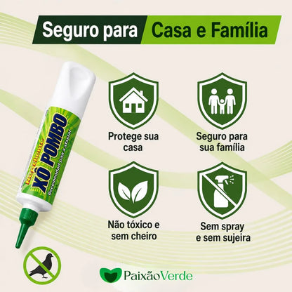Gel Repelente para Pombos, Morcegos, Pardal - Paixão Verde®