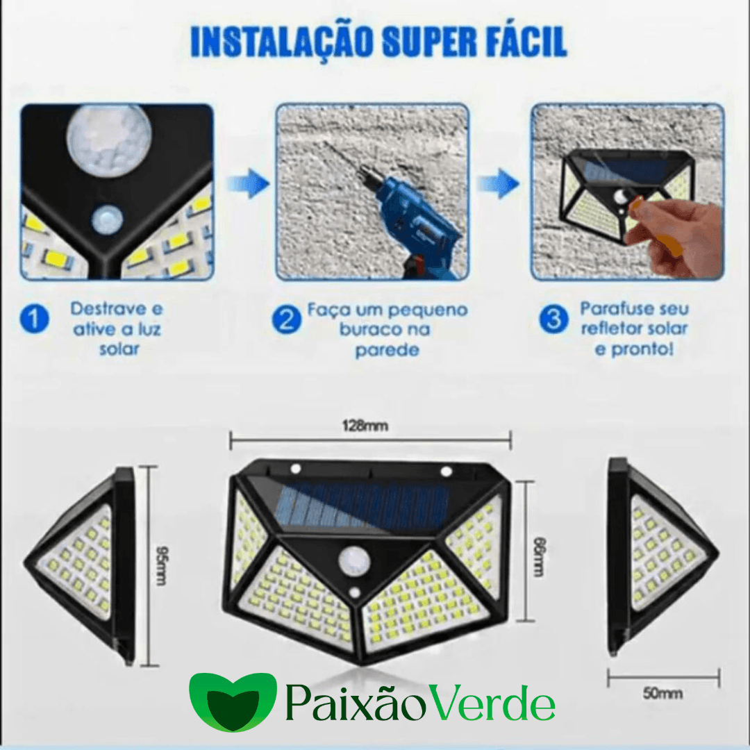 Luminária Solar Infinita SolarLux - Iluminação automática e contínua sem aumentar conta de luz