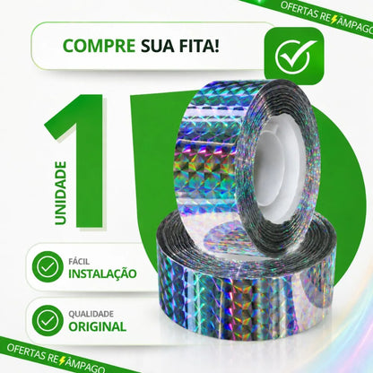 Fita Refletiva Espanta Pássaros Pombo - Paixão Verde®