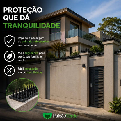 Protetor para Muro Espícula Espanta Gato, Pombo, Gamba e Saruê -  Paixão Verde®