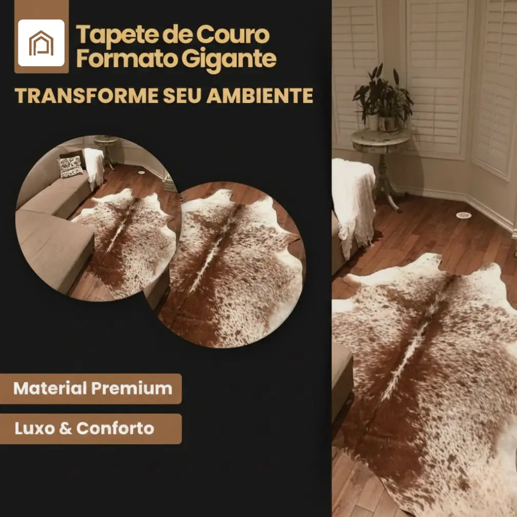 Tapete de Couro de Boi Legítimo | Paixão Verde