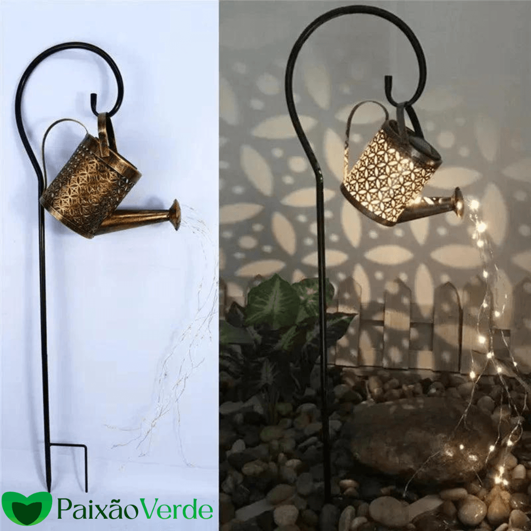 Regador Solar Decorativo Para Jardim - LumenPlant
