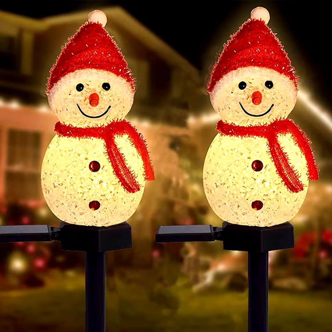 Luminária LED Solar De Natal Decorativo - SnowPlant™️