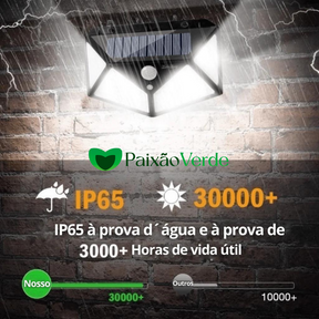 Luminária Sensor De Led Aprova D´água - LedGarden™