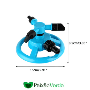 Aspersores Giratórios Automáticos 360° Com Pulverizador De 3 Braços - SpinGarden™