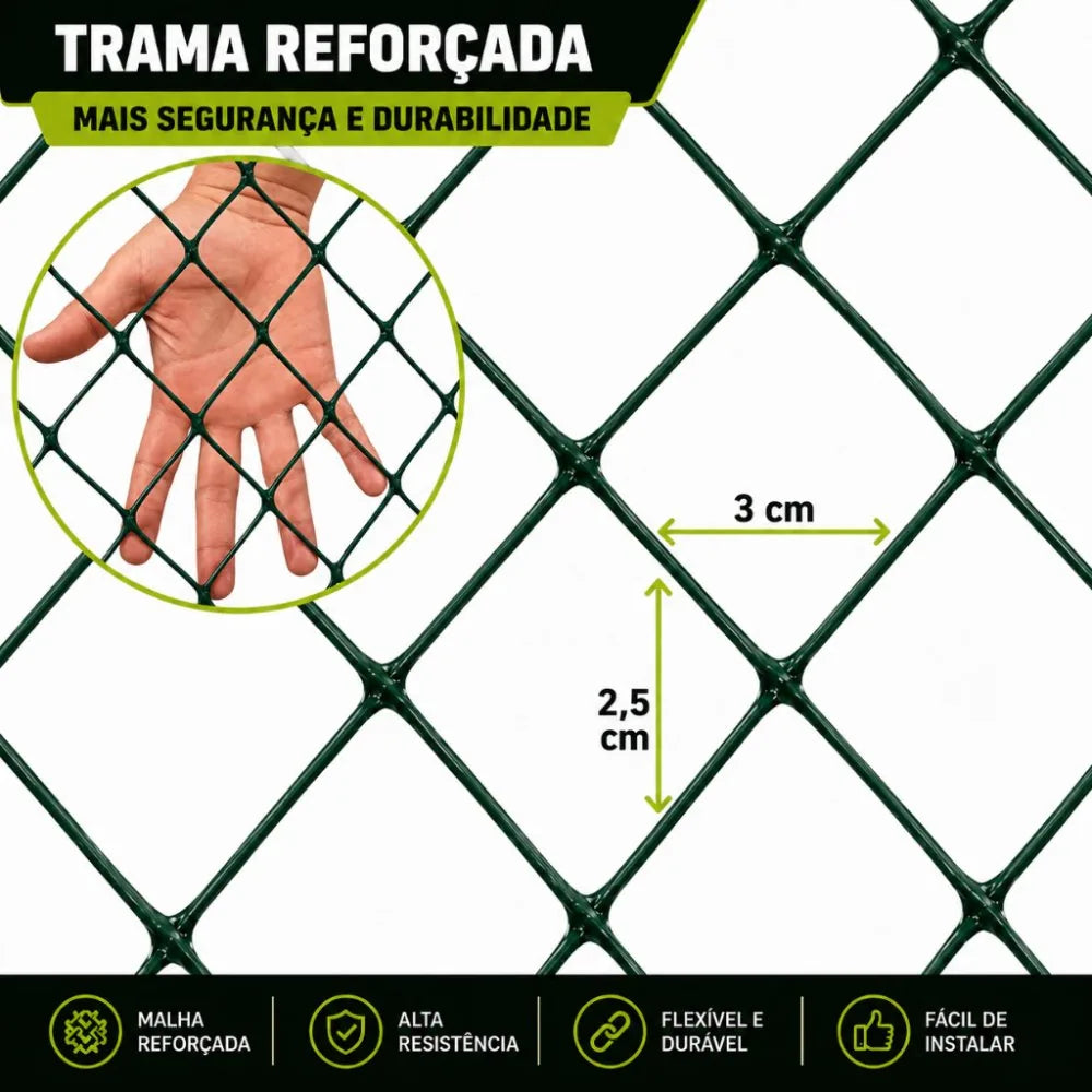 Tela Plástica Multiuso - Paixão Verde®