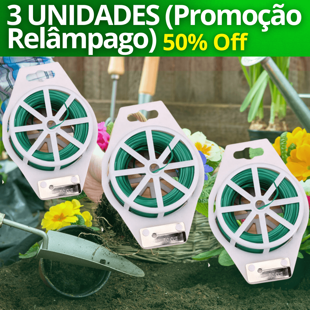 Fio De Ligação Para Plantas De Alta Resistência Ecológico - PlantMéd™ - Paixão Verde | Loja Online