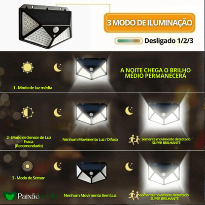 Luminária Solar Infinita SolarLux - Iluminação automática e contínua sem aumentar conta de luz