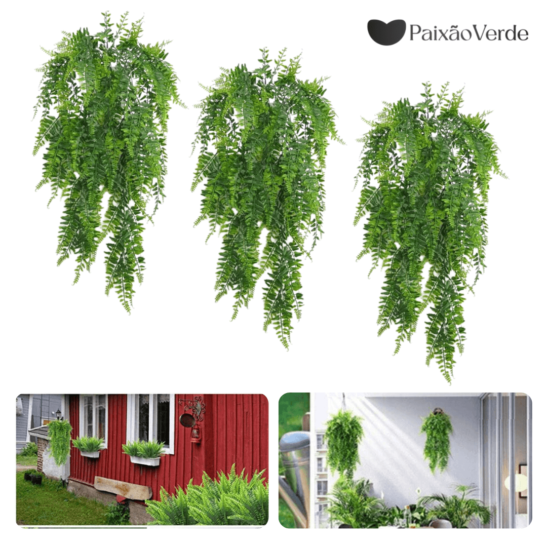 Samambaia Artificial - Ambiente Verde Renovado Sem Manutenção