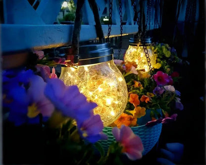 Luminária Suspensa Solar Impermeável Decorativa - LumeLUX