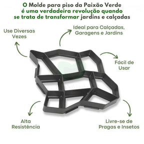 Molde para piso de concreto Paixão Verde™
