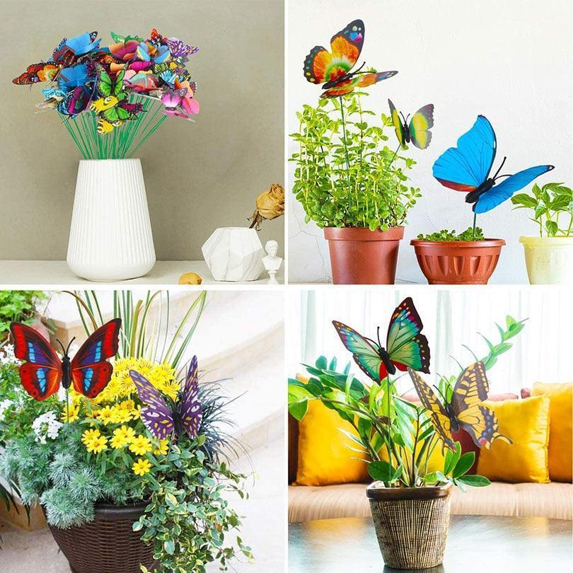 Borboletas Coloridas Decorativo Enfeite para Jardim - Paixão Verde | Loja Online