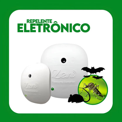 Repelente de Pernilongos, Mosquitos e Baratas - Eletrônico Ultrassônico Paixão Verde