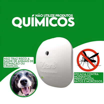 Repelente de Pernilongos, Mosquitos e Baratas - Eletrônico Ultrassônico Paixão Verde