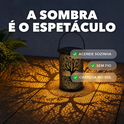 Lanterna Solar de Jardim - SombraViva™ Paixão Verde