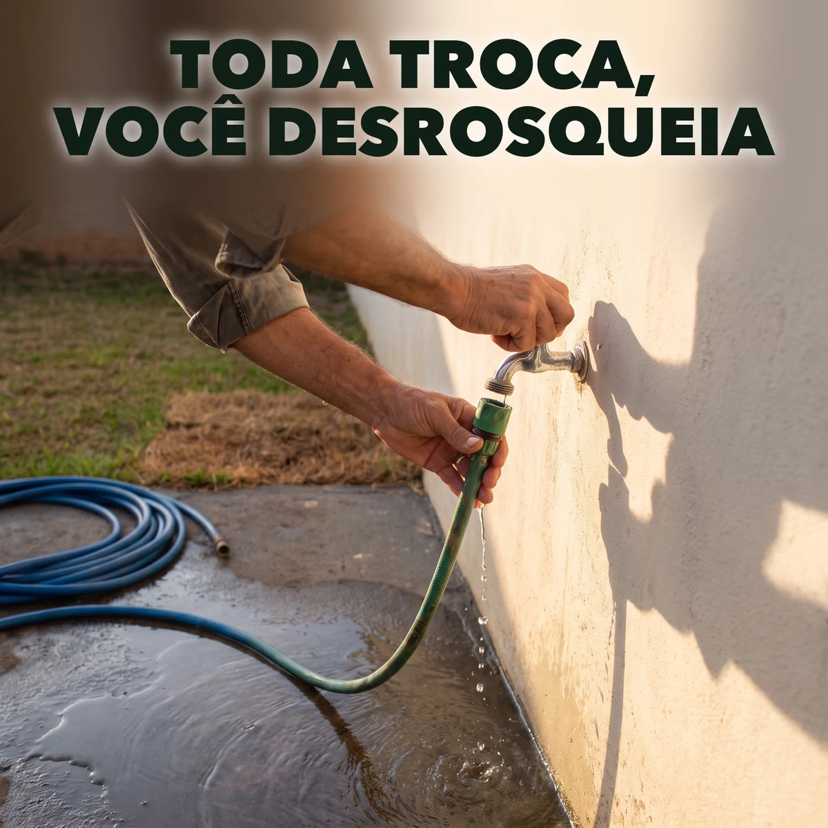 Distribuidor de Mangueira 4 Vias com Registro - FluxoQuatro™ Paixão Verde