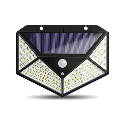 1 luminária solar externa com sensor de presença