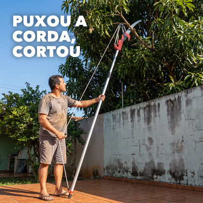 Serrote Podador de Galhos Altos 2 em 1 com Serra - PodaAlta™