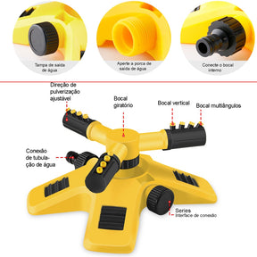 Aspersor Irrigacão Para Jardim e Gramado Econômico Sprinkler 360° (Leve 2 e Pague menos)