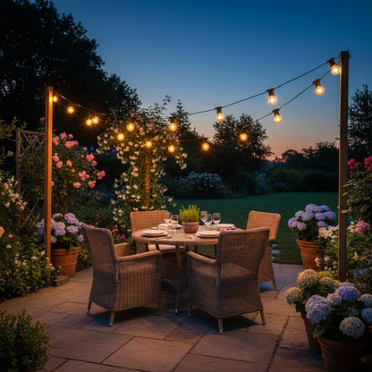 Varal de Lâmpadas Amarelas Para Area Externa - Paixão Verde