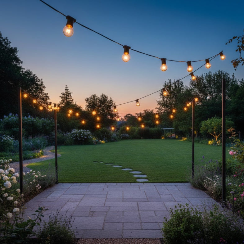 Varal de Lâmpadas Amarelas Para Area Externa - Paixão Verde