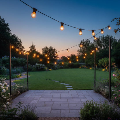 Varal de Lâmpadas Amarelas Para Area Externa - Paixão Verde