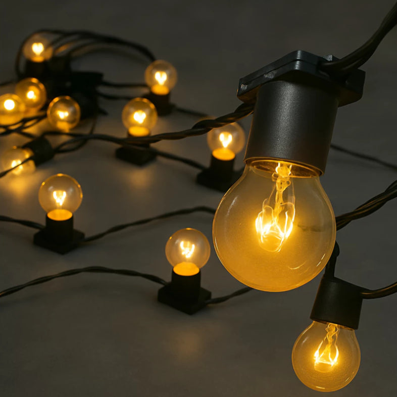 Varal de Lâmpadas Amarelas Para Area Externa - Paixão Verde